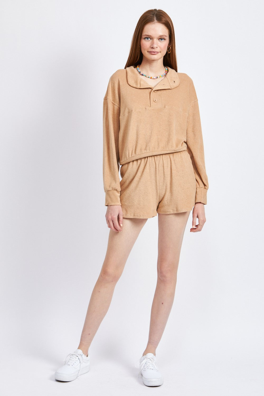 Button Up Collared Top 1