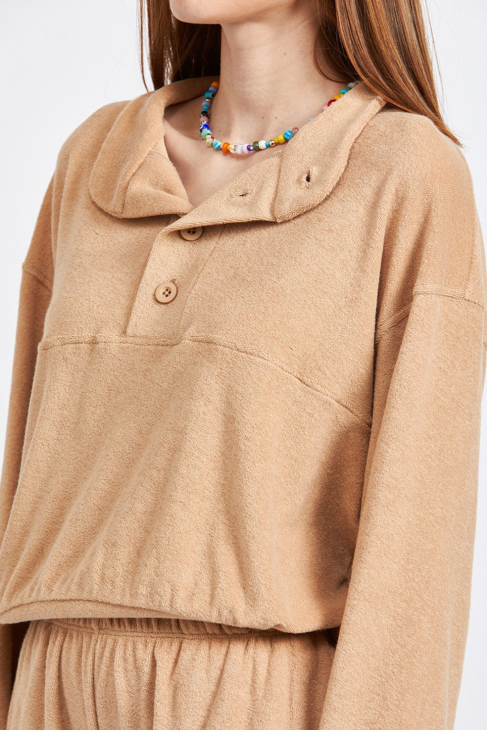 Button Up Collared Top 1