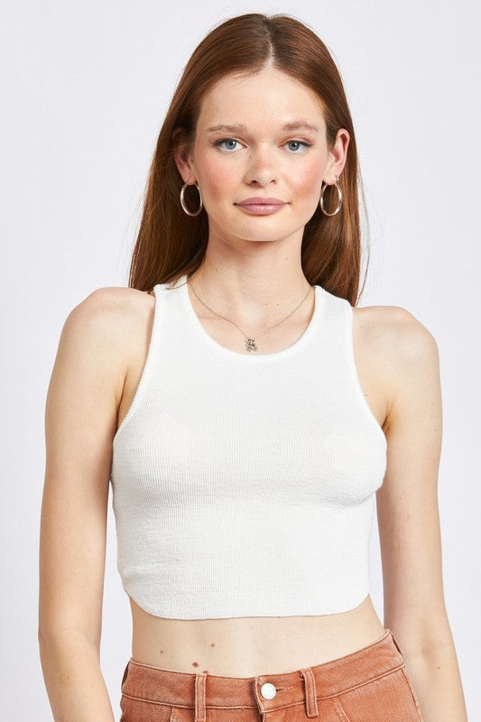 Racer Back Croppped Tank Top