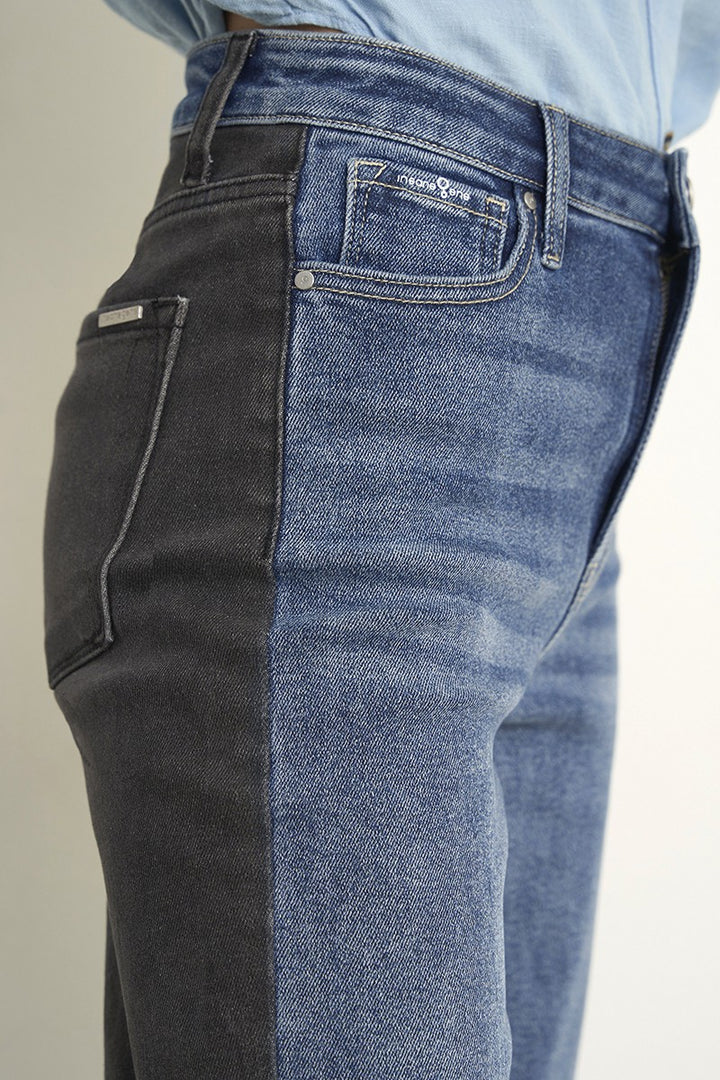 Black Denim Combo Jeans