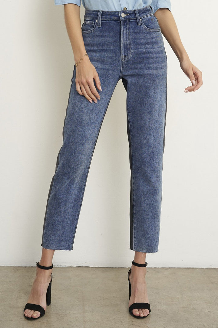 Light/Combo Black Denim Combo Jeans