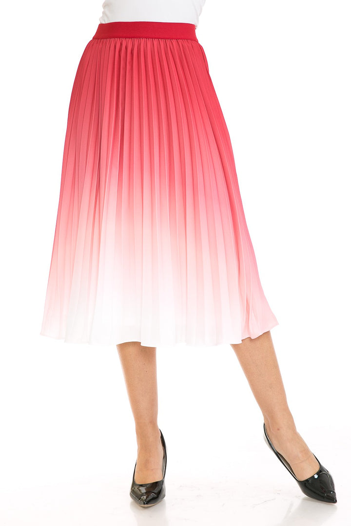 Womens High Waist Pleated A Line Swing