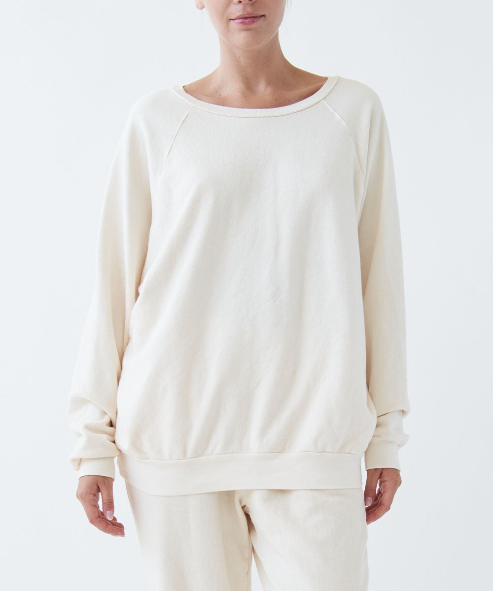 vanilla Garment Dye French Terry Pullover