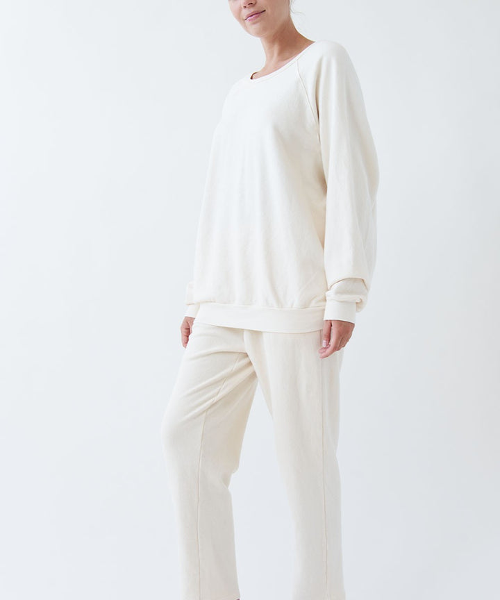 vanilla Garment Dye French Terry Pullover