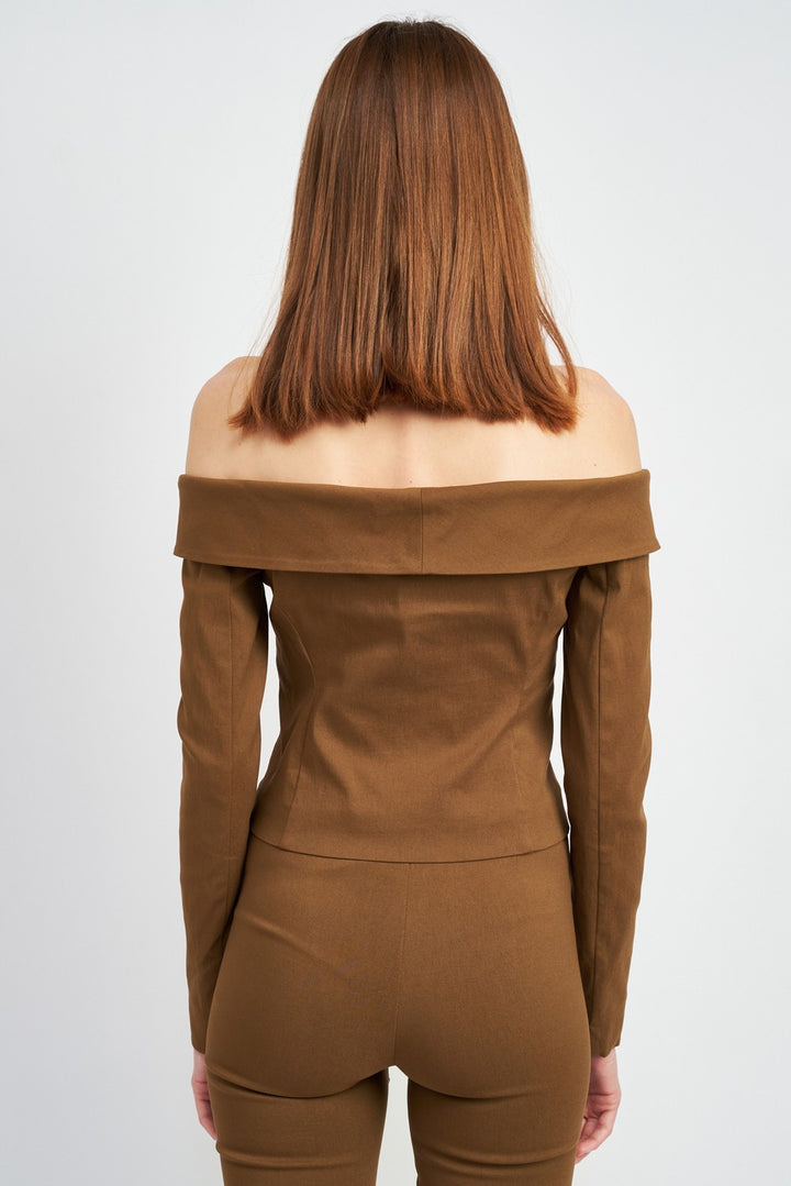 Spaghetti Strap Off Shourlder Top