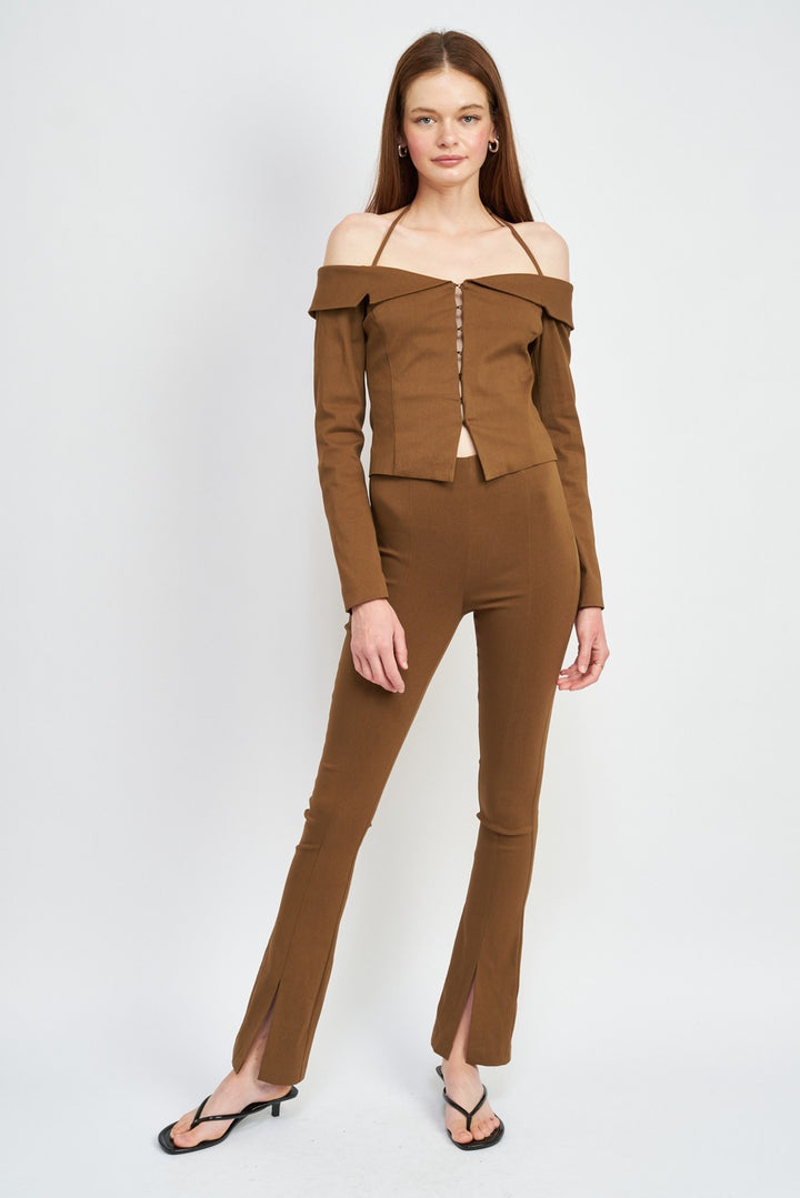 Spaghetti Strap Off Shourlder Top