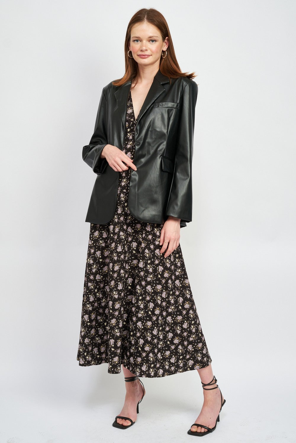 Oversized Leather Jacket