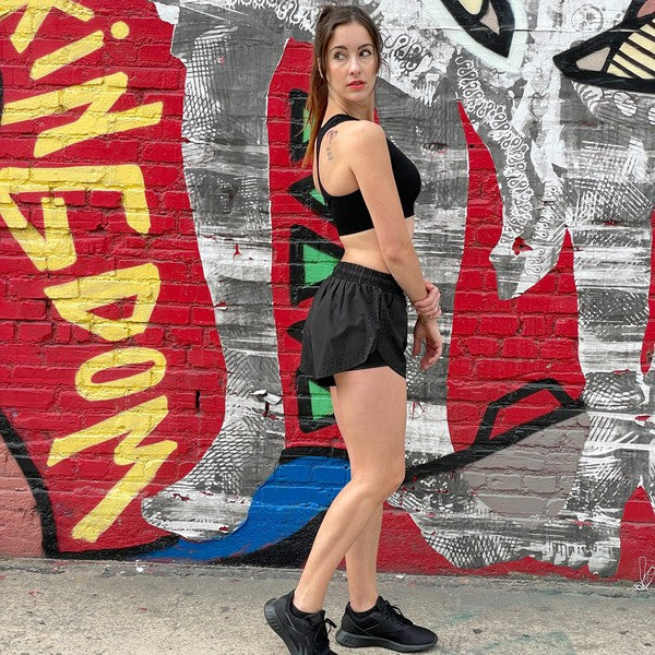 Arielle Athletic Shorts With Built In Compression