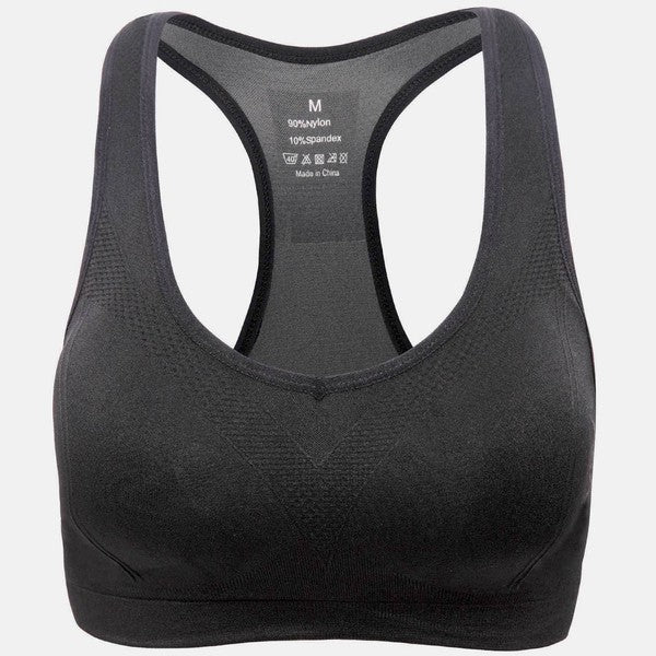 As shown Racerback Athletic Sports Bra