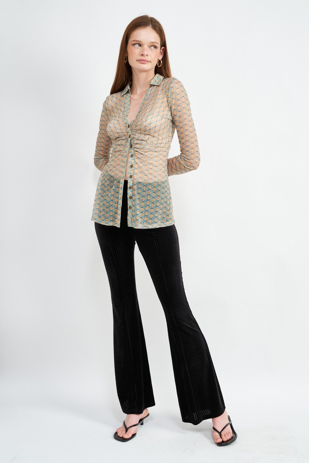 High Rise Flared Pants