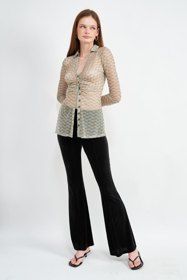 High Rise Flared Pants
