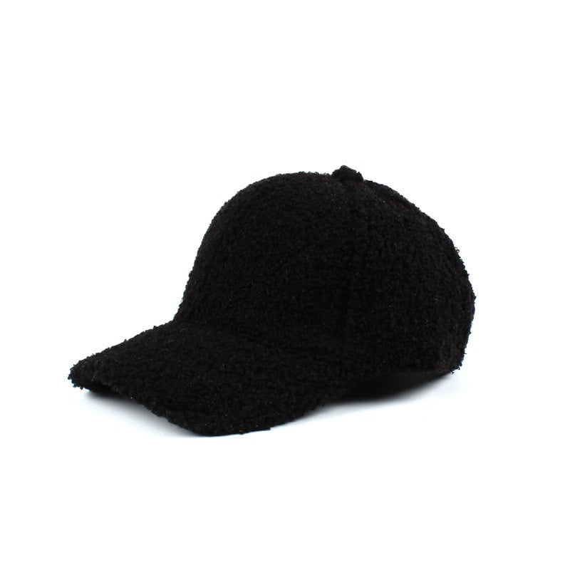 Boucle Sherpa Teddy Bear Knit Ball Cap | Anekay