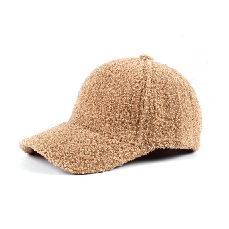 Boucle Sherpa Teddy Bear Knit Ball Cap | Anekay