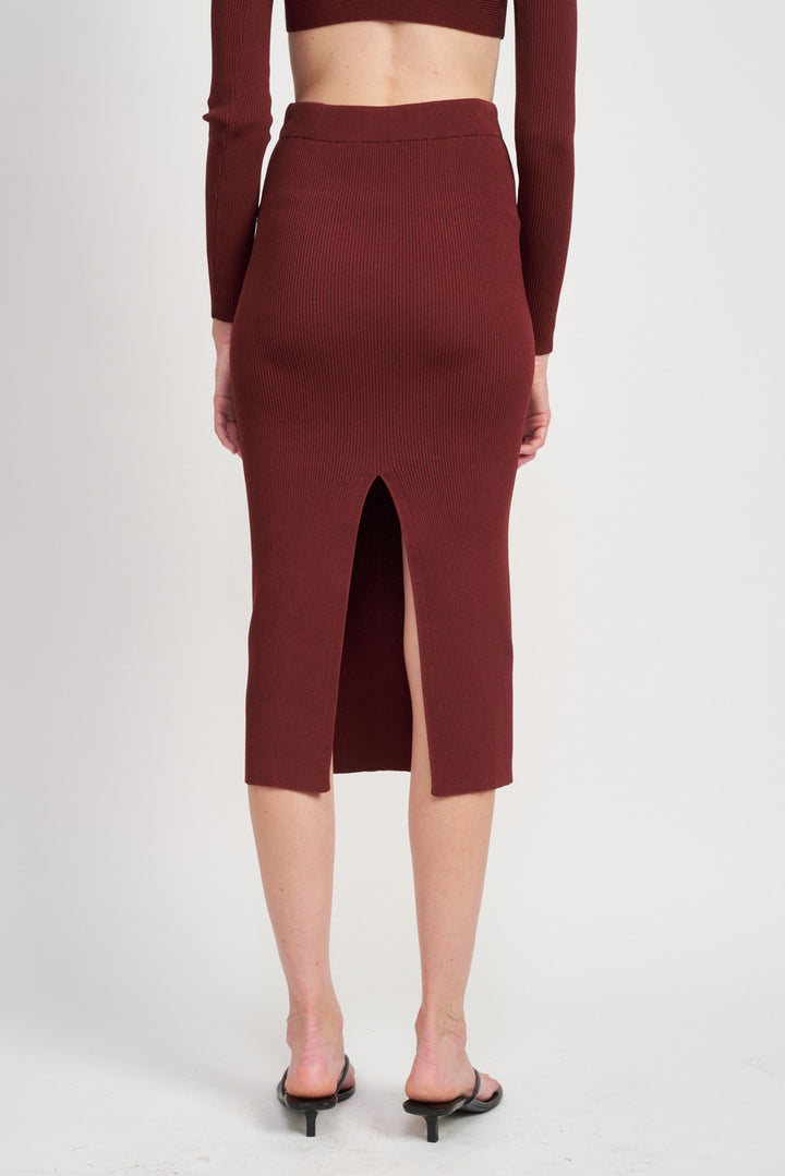 High Waist Midi Pincil Skirt