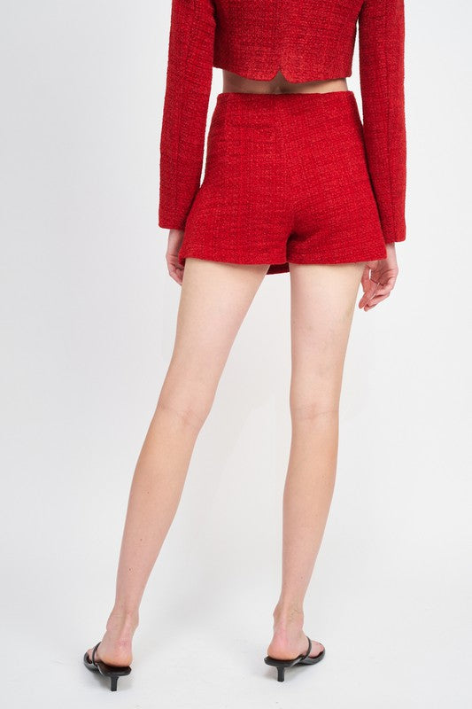 High Waist Wrapped Skort