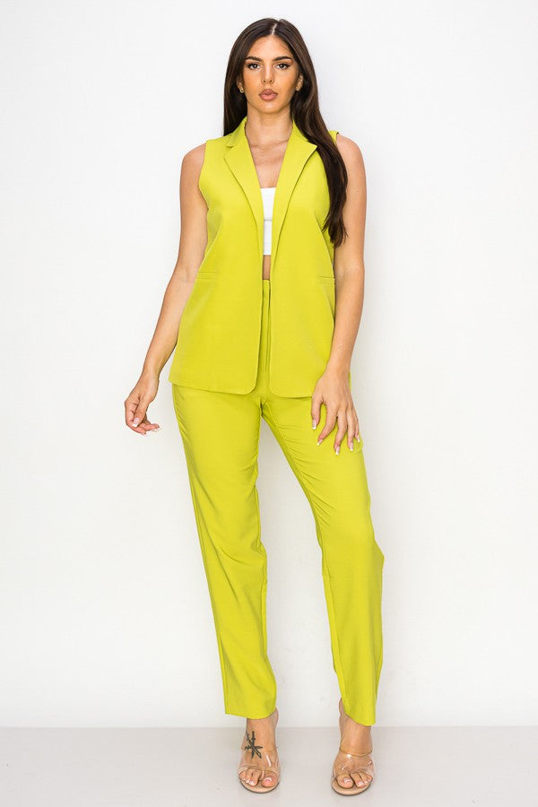 Ivory Womens Dressy Solid Vest With Pockets