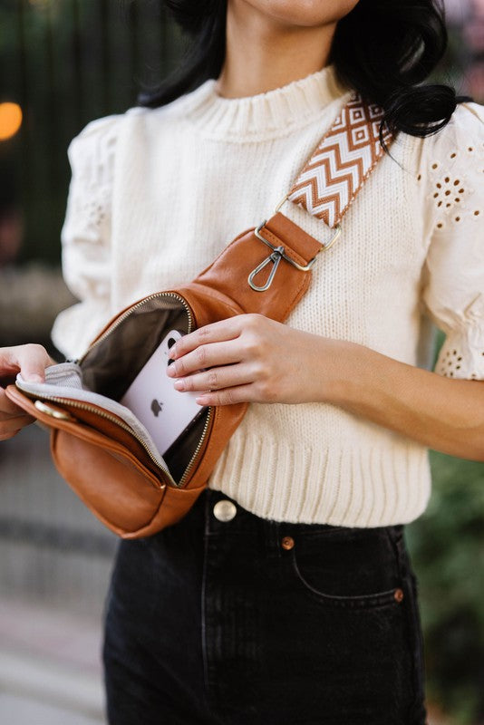 Sutton Sling Crossbody With Woven Strap 1