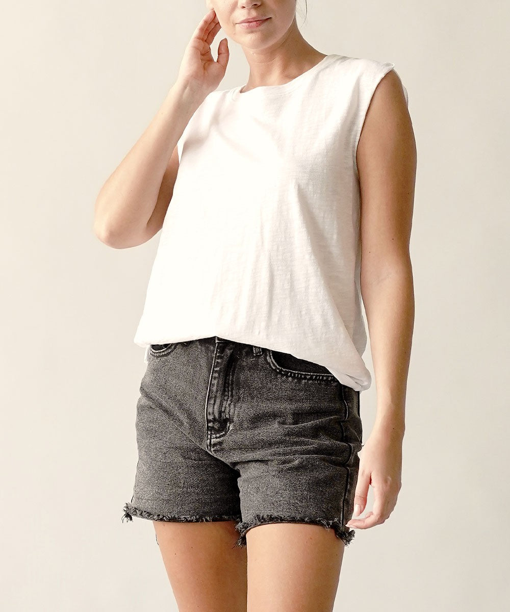 Cotton Slub Muscle Vintage New Tank