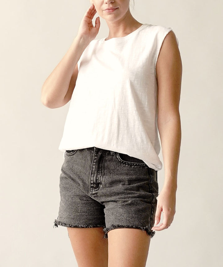 Cotton Slub Muscle Vintage New Tank