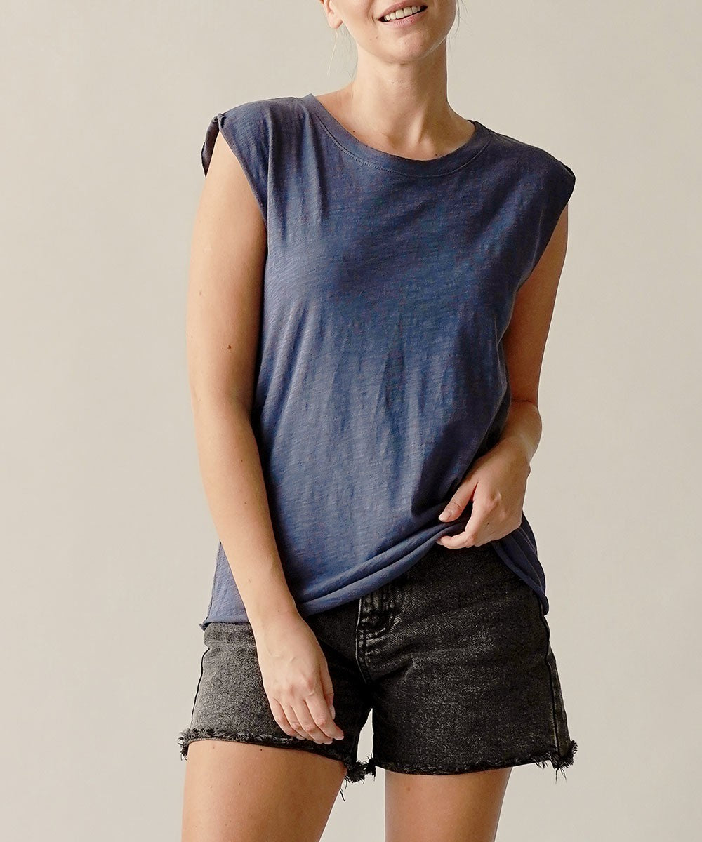 Cotton Slub Muscle Vintage New Tank