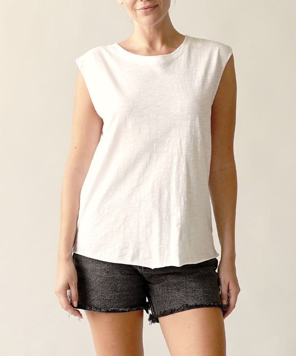 Cotton Slub Muscle Vintage New Tank