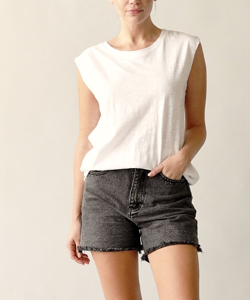 Cotton Slub Muscle Vintage New Tank