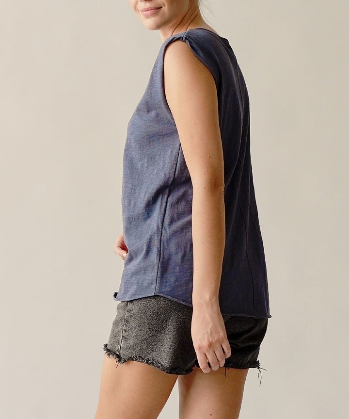Cotton Slub Muscle Vintage New Tank