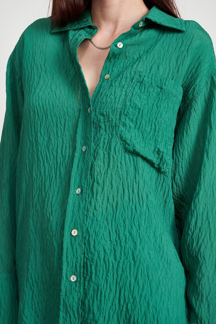 Button Down Wrinkled Shirt