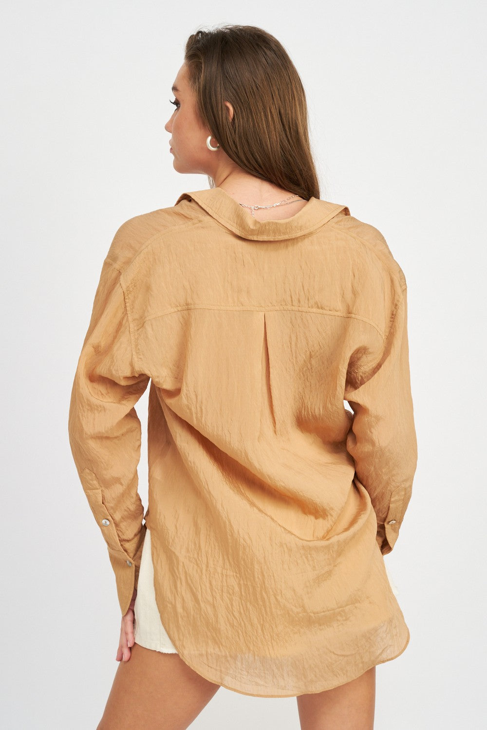 Button Down Wrinkled Shirt