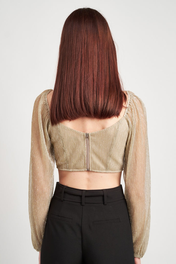 Boat Neck Bustier With Open Back