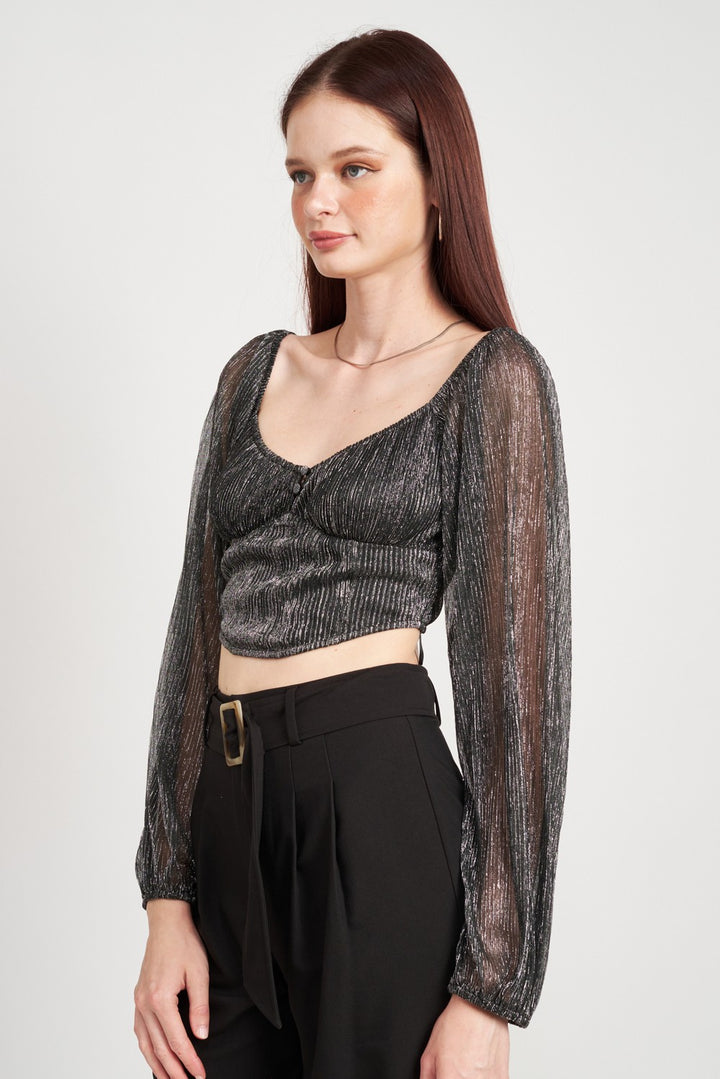 Boat Neck Bustier With Open Back