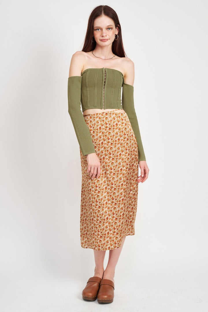 Long Sleeve Off Shoulder Top