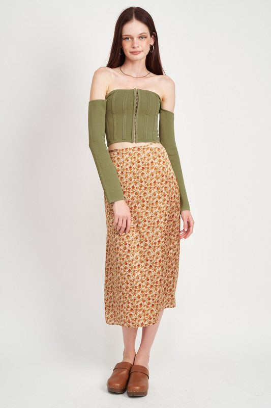 Long Sleeve Off Shoulder Top