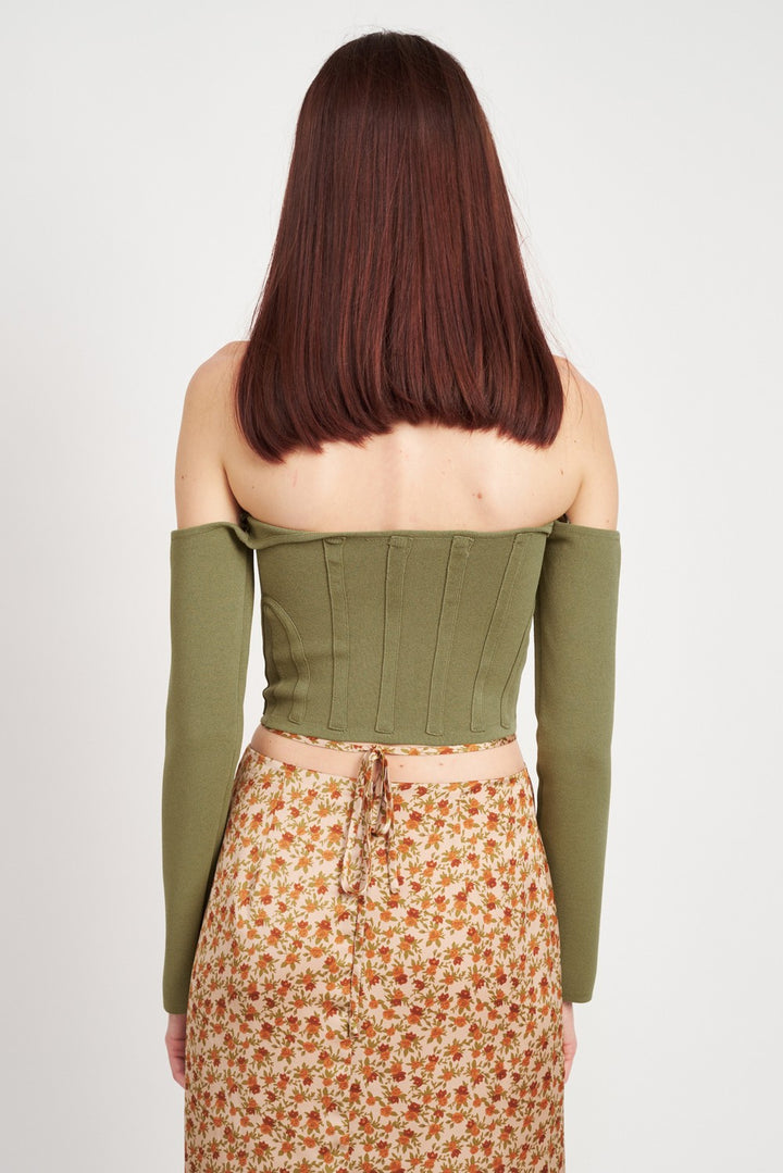 Long Sleeve Off Shoulder Top