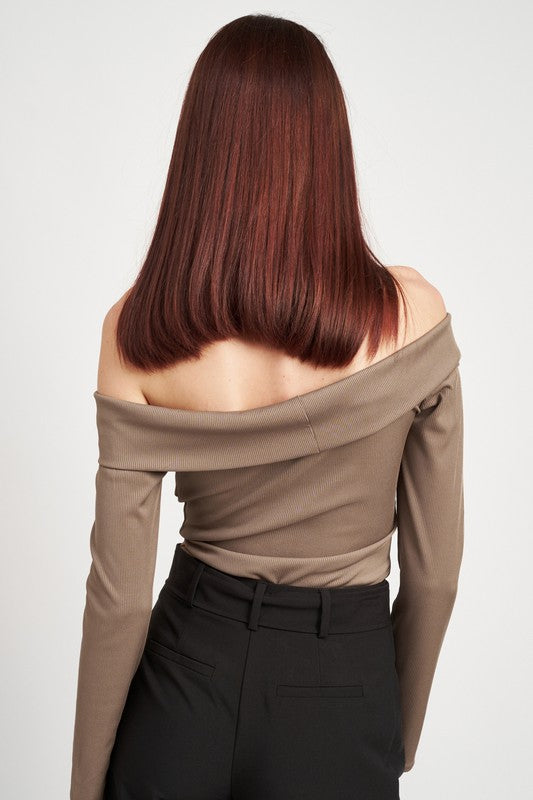 Twisted Off Shoulder Bodysuit