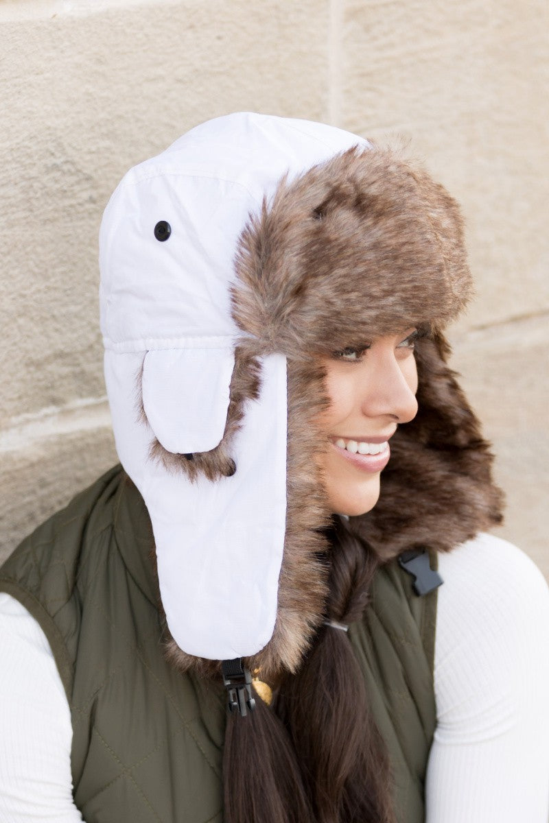 Gray Alpine Aviator Trapper