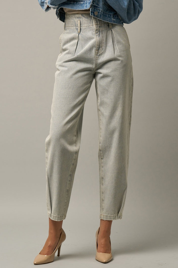 Light Super High Waist Balloon Jeans 1