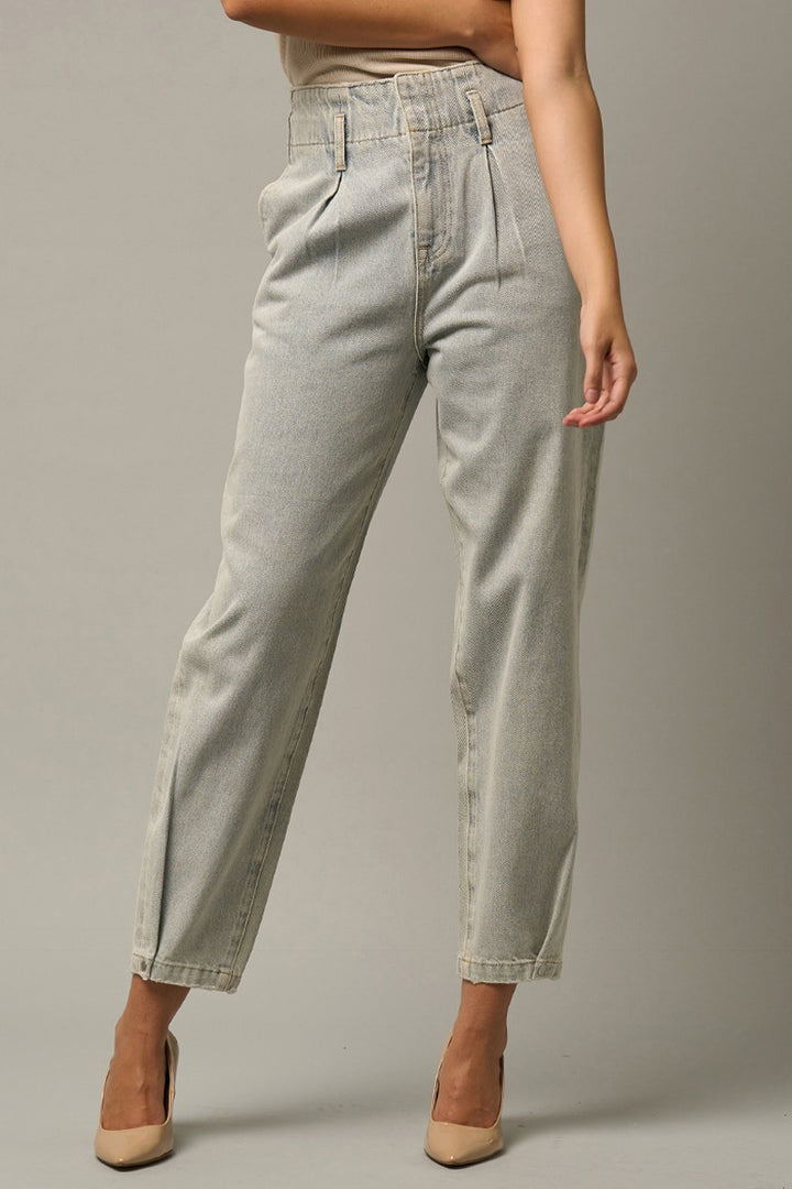 Light Super High Waist Balloon Jeans 1