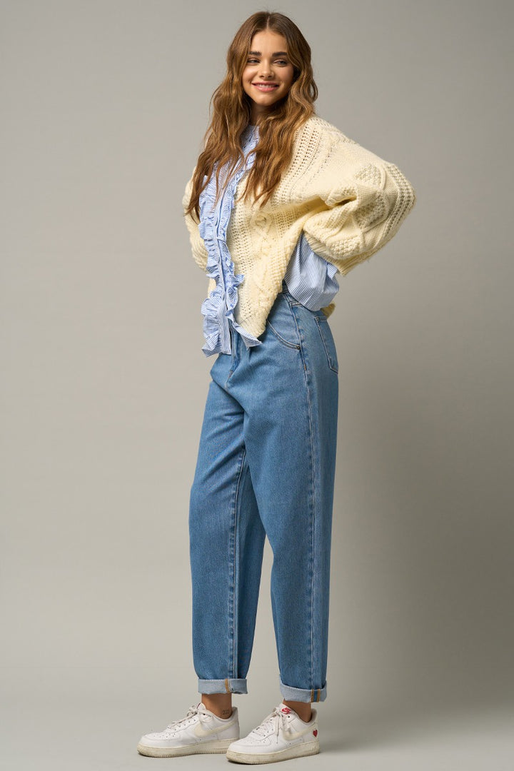 Medium High Rise Premium Slouch Jeans