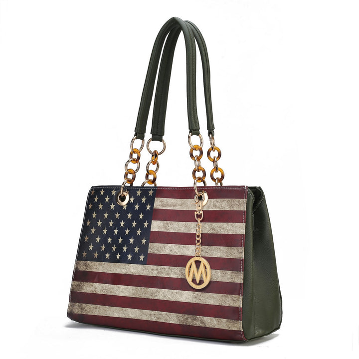 Mkf Collection Nevaeh Flag Women Shoulder By Mia K