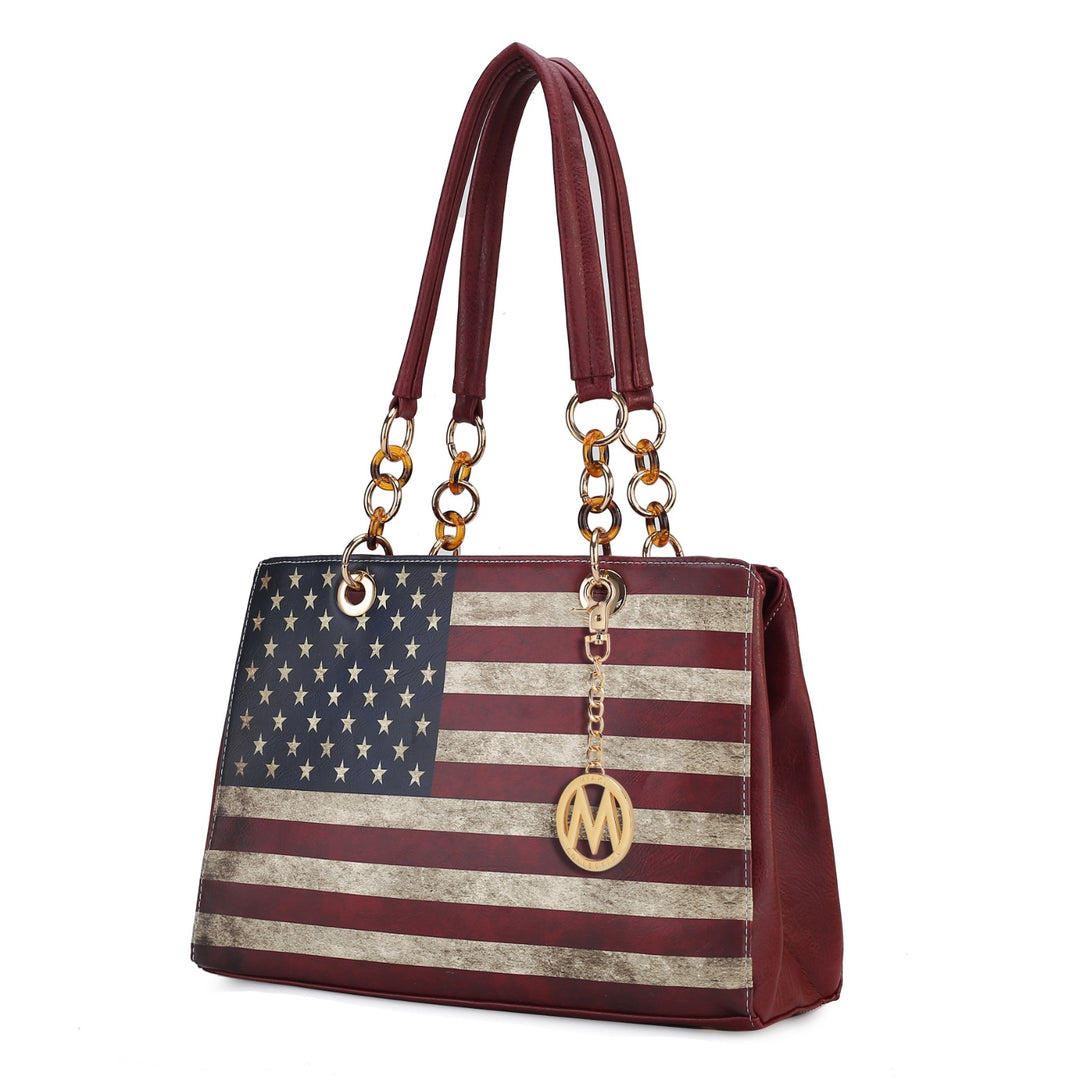 Tan Mkf Collection Nevaeh Flag Women Shoulder By Mia K