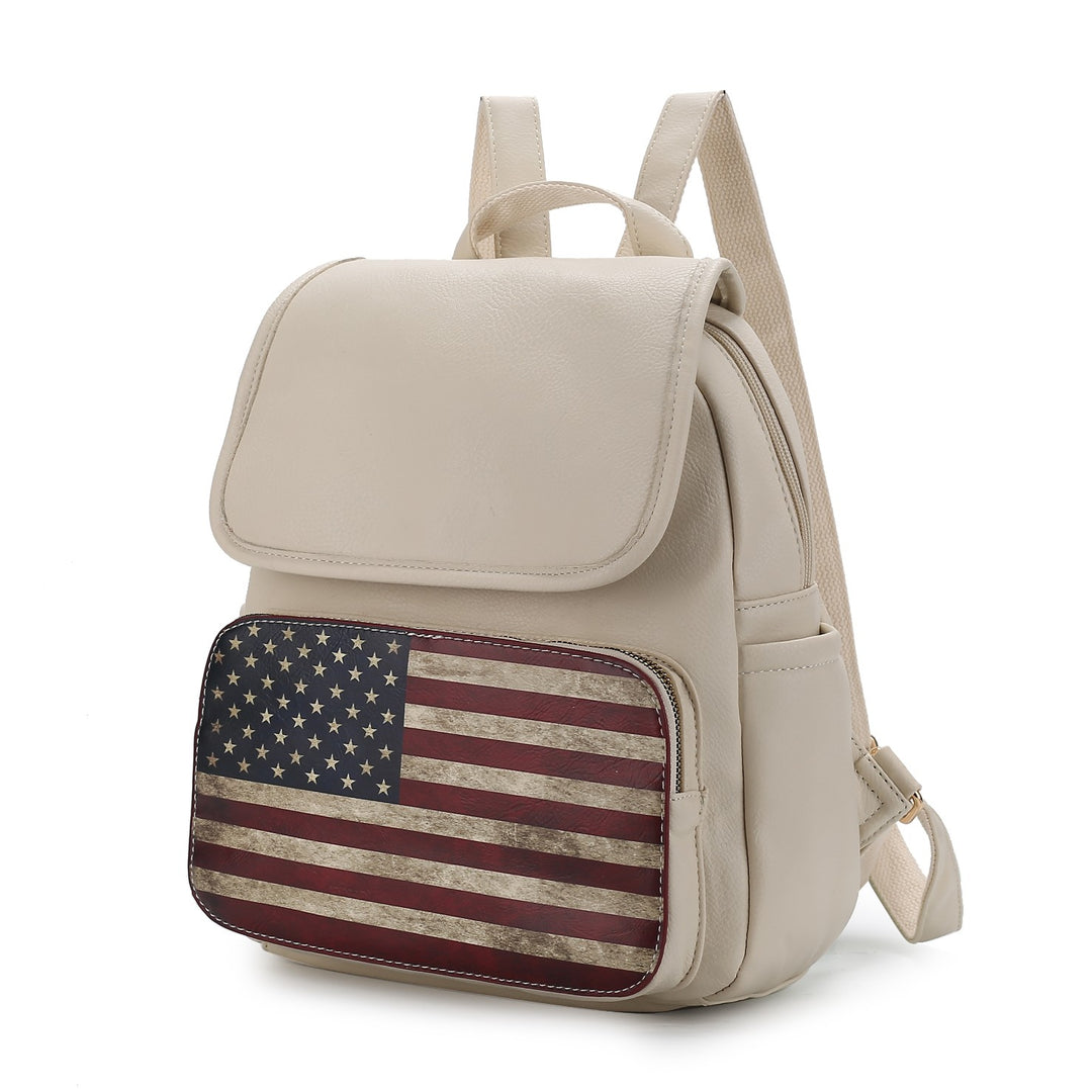 Navy Mkf Collection Regina Flag Women Backpack By Mia K