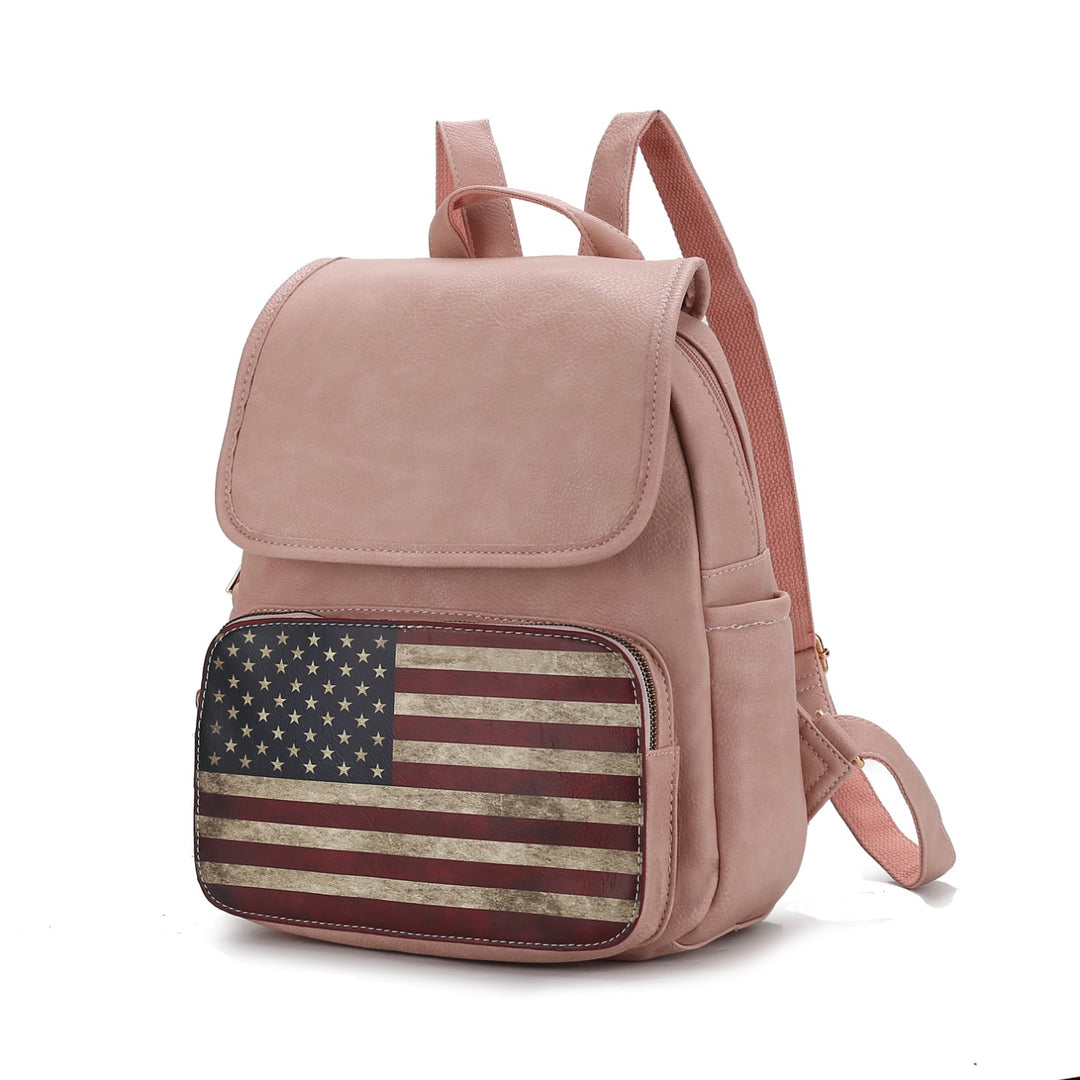 Mkf Collection Regina Flag Women Backpack By Mia K