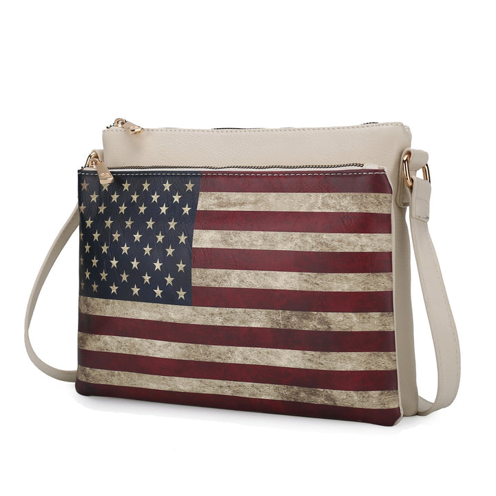 Navy Mkf Collection Madeline Flag Women Crossbody Mia K