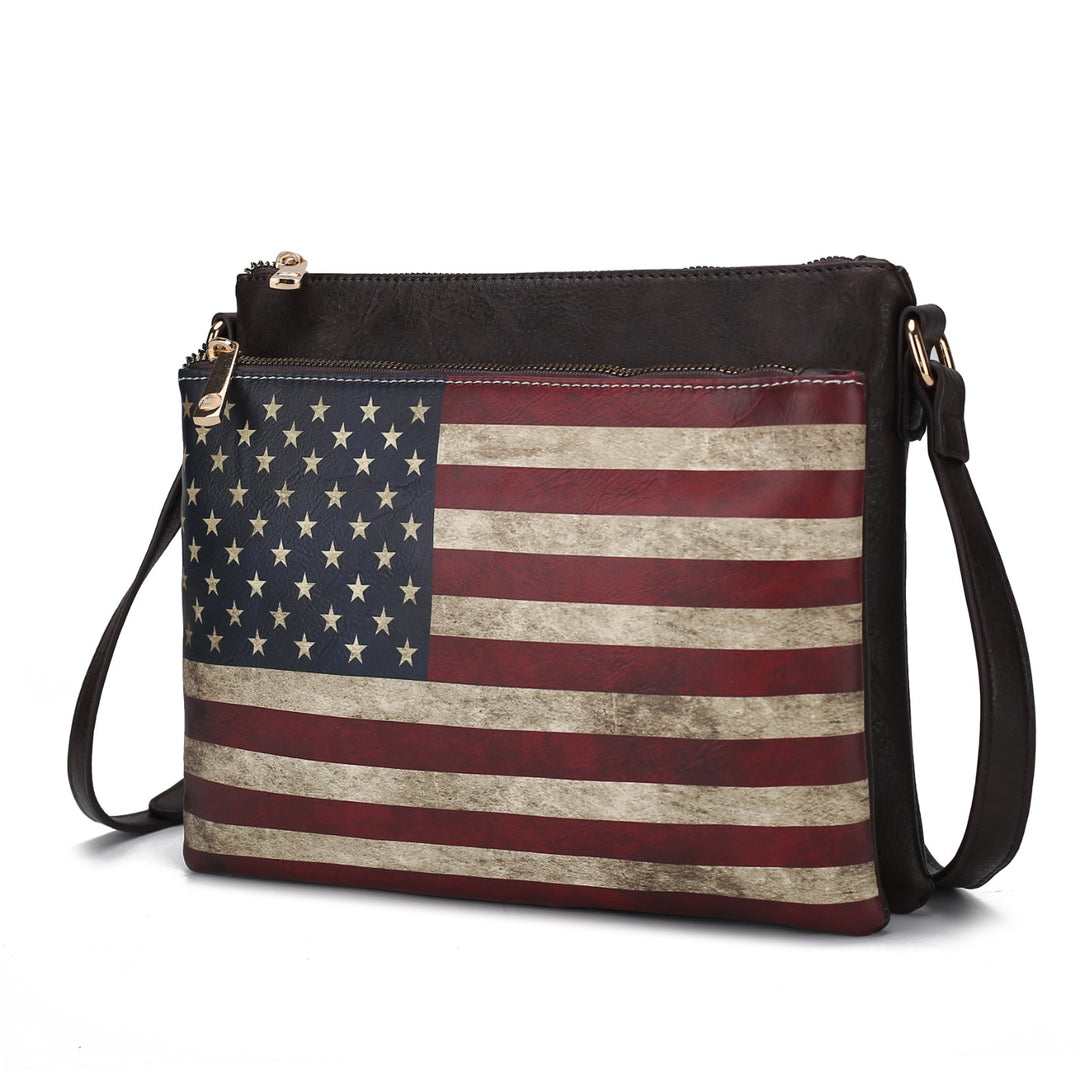 Taupe Mkf Collection Madeline Flag Women Crossbody Mia K