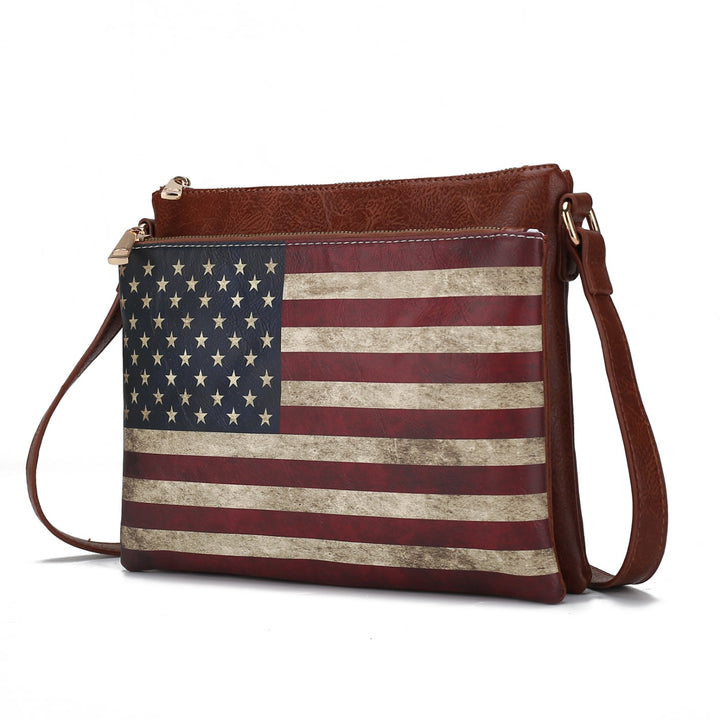 Mkf Collection Madeline Flag Women Crossbody Mia K