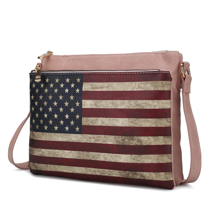 Mkf Collection Madeline Flag Women Crossbody Mia K