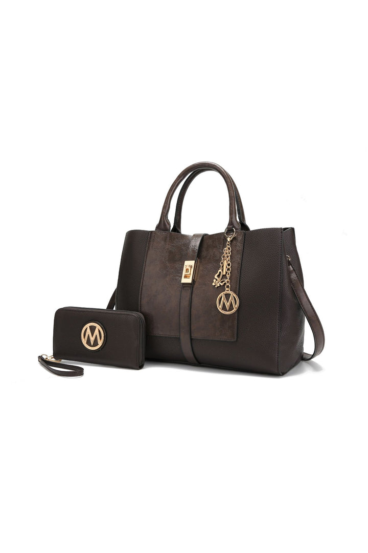 Mkf Collection Yola Satchel Bag With Wallet By Mia