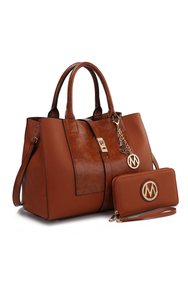Mkf Collection Yola Satchel Bag With Wallet By Mia