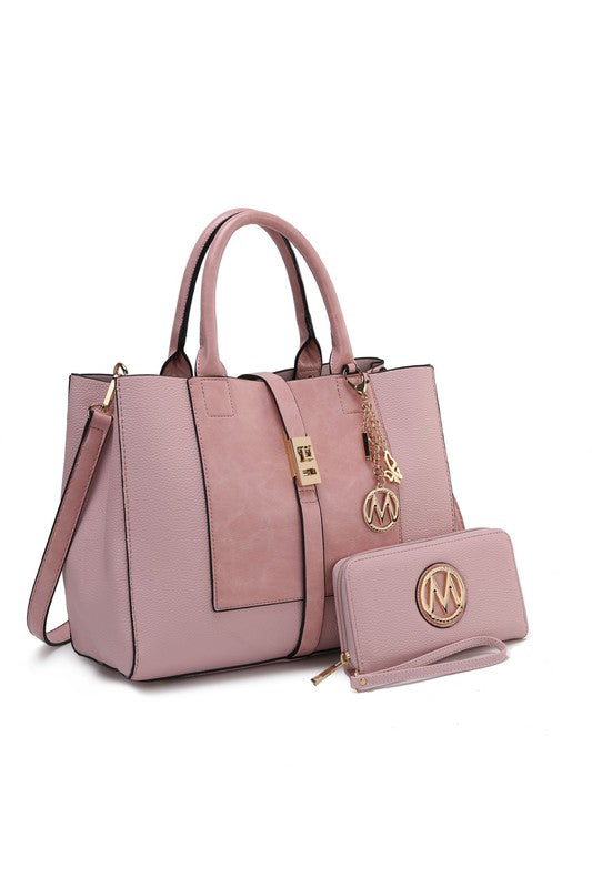Mkf Collection Yola Satchel Bag With Wallet By Mia